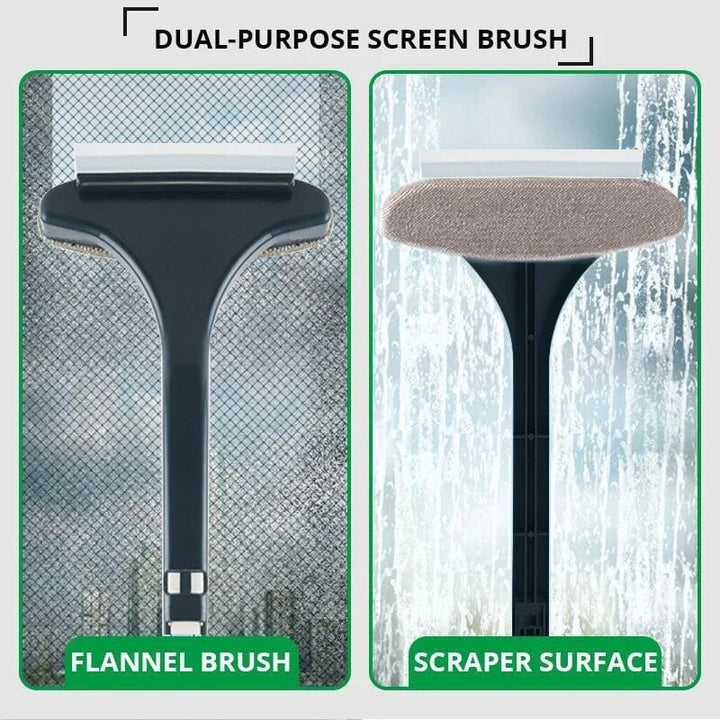 EasyScreen™ – 2-in-1 Fenster- & Schmutzbürste für streifenfreie Sauberkeit! | 1+1 GRATIS