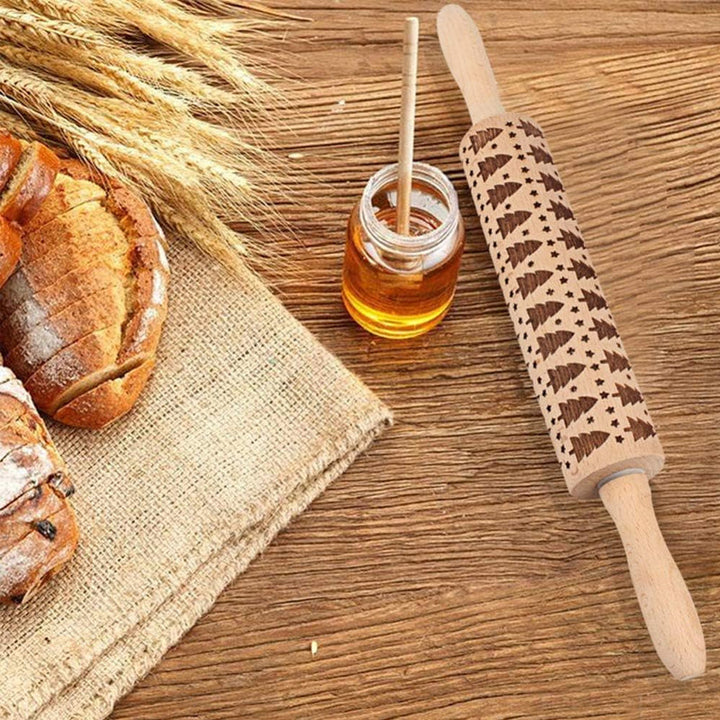 EasyCarve™ - Weihnachtliche Rolling Pins aus Holz [Letzter Tag Rabatt]