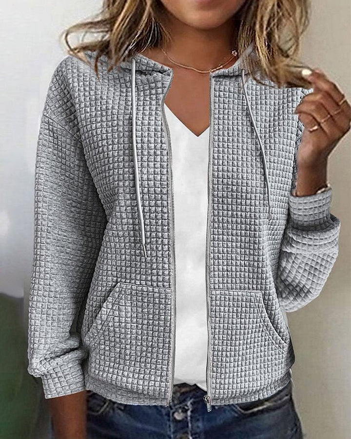 Miriam | Strickjacke mit Blockmuster